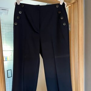 Ann Taylor Factory Cropped Sailor Pants in Navy Blue Size 4
